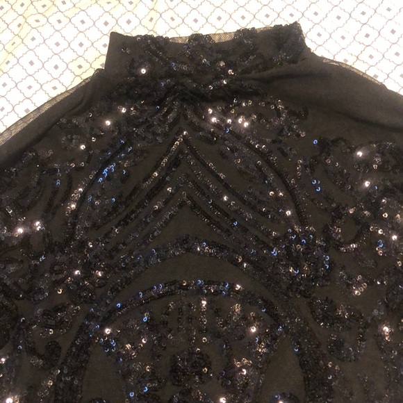 Black see through dress. Made to fits xs person. - Picture 4 of 6